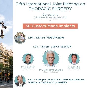 Fifth International Joint Meeting on THORACIC SURGERY schedule